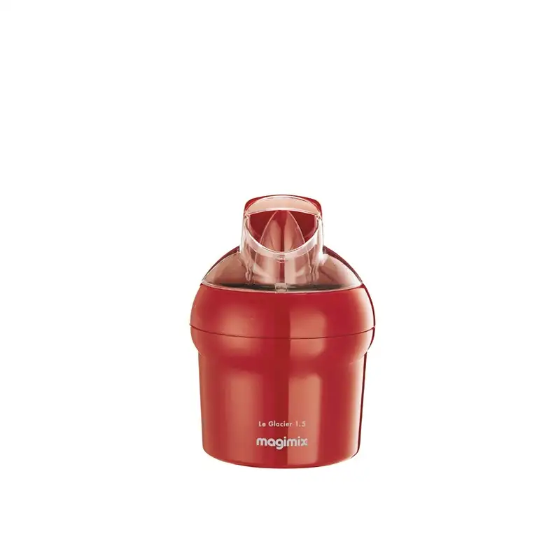 Le Glacier Sorbetière Cuve Inox 1,5 L Rouge