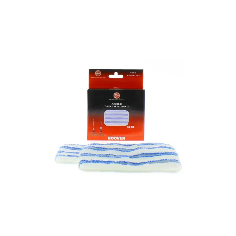 Lot de 2 lingettes pour balai vapeur Hoover 35601657